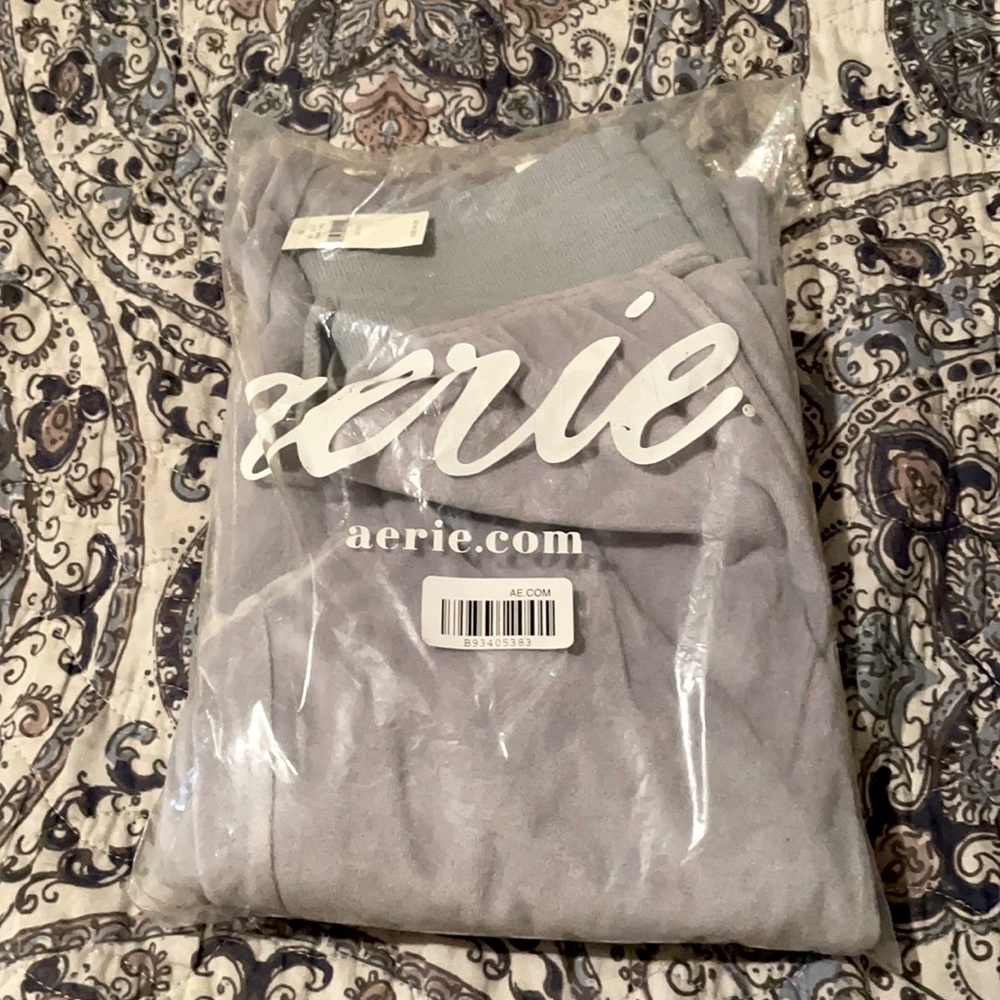 Grey comfortable joggers by AERIE